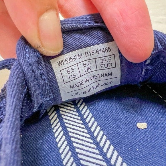 Keds Dark Blue Canvas Sneakers - Picture 2 of 4